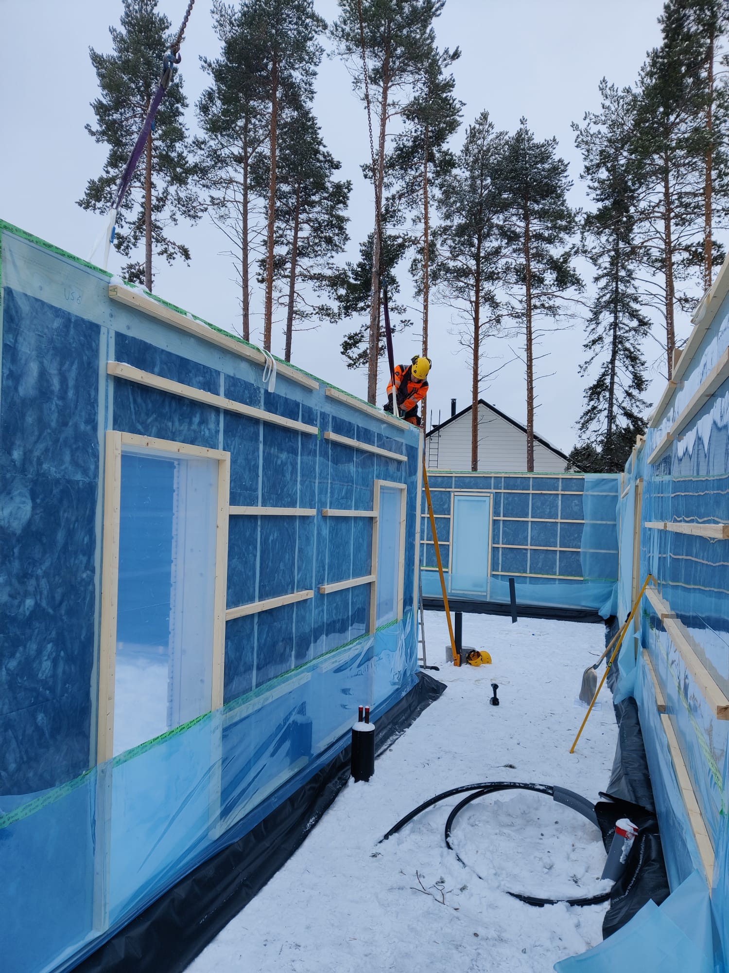 Elementtiseinät Walon Oy asennettu